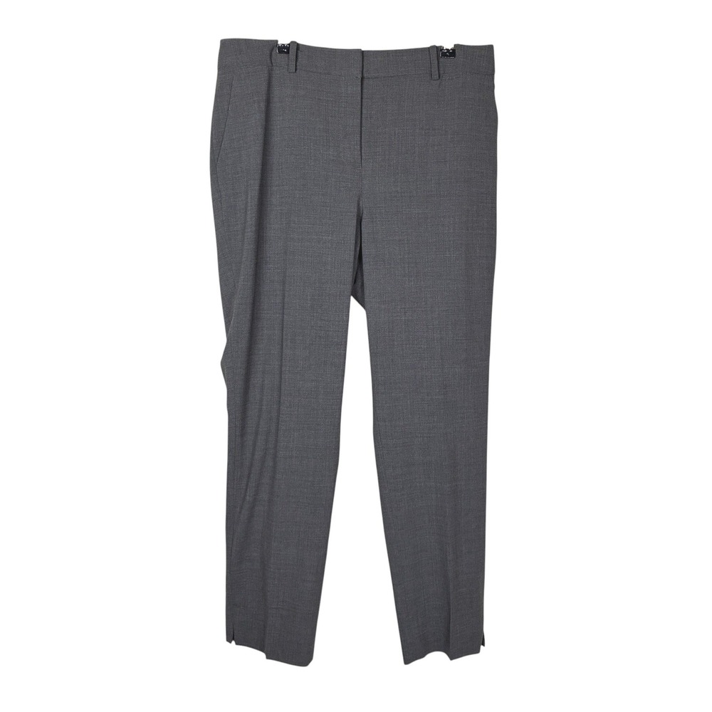 Talbots Womens Italian Wool Trouser Pants Size 8 Grey Gray Workwear Office